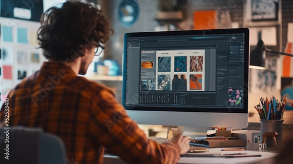 Fototapeta InDesign template