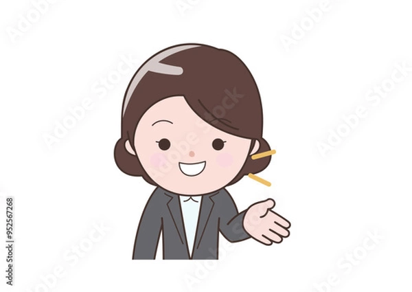 Obraz 喋っているビジネスウーマン