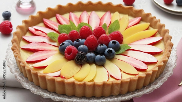 Obraz pie with fruit topping