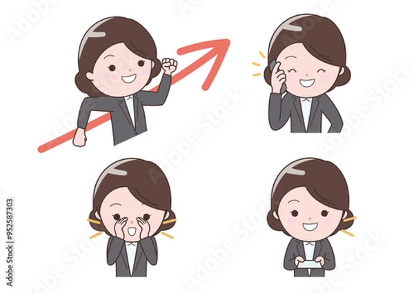 Obraz 営業のビジネスウーマンセット