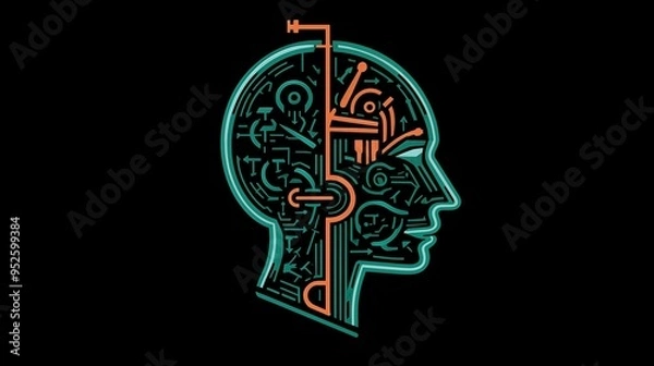 Obraz Unlocking Potential: The Key to the Mind