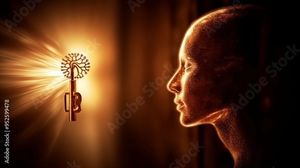 Obraz Unlocking Potential: The Key to the Mind