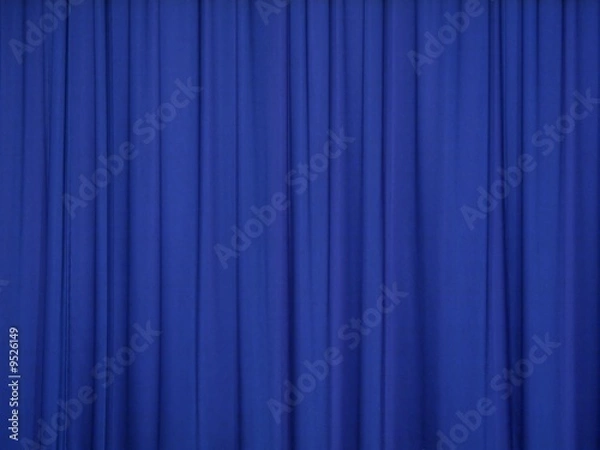 Obraz Blauer Bühnenvorhang