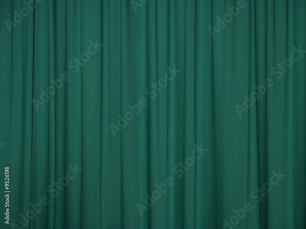 Obraz Grüner Bühnenvorhang
