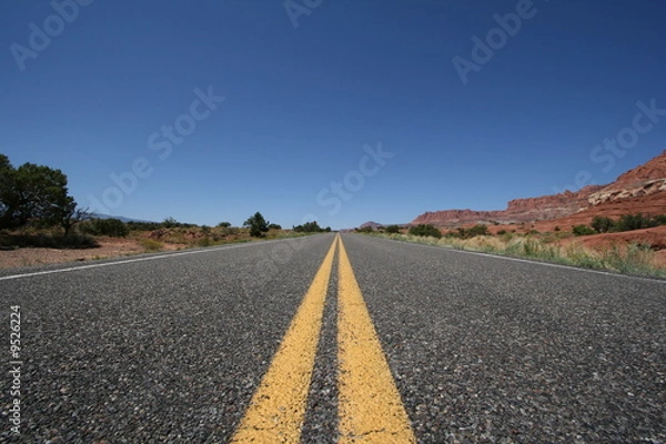 Fototapeta Straight road