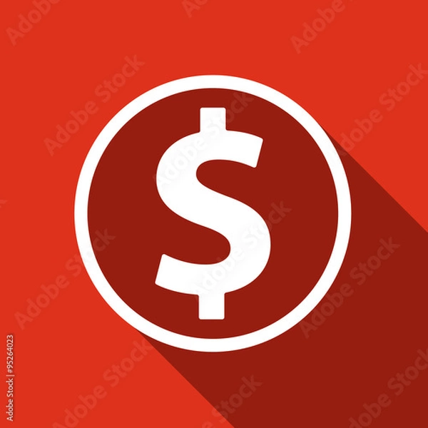Obraz vector icon dollar banknote