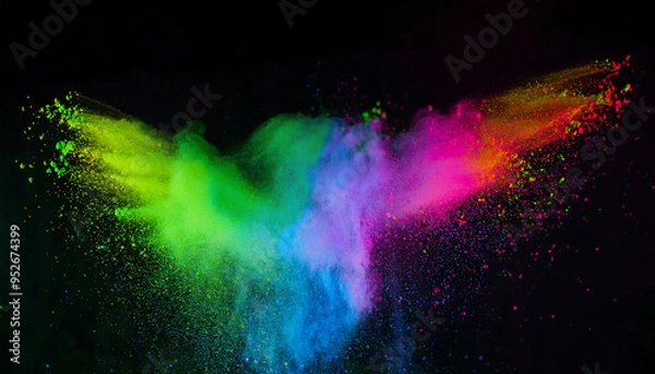 Obraz カラフルな粉塵