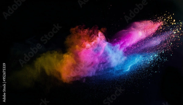 Obraz カラフルな粉塵