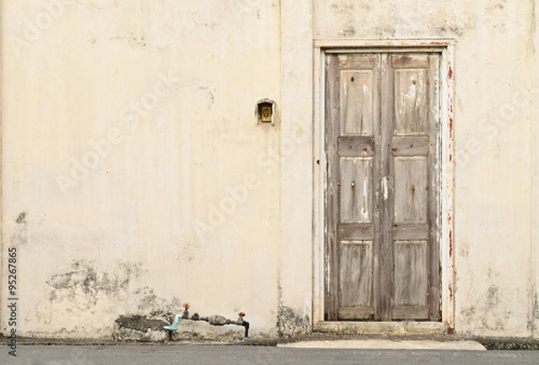Obraz Old decayed wooden door