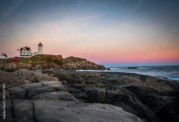 Fototapeta Ocean Lighthouse Sunset