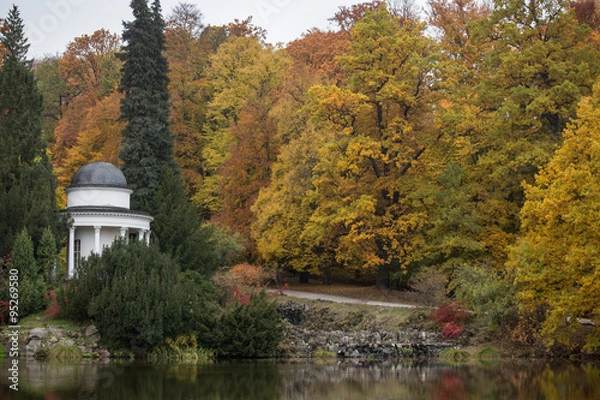 Obraz bergpark wilhelmshoehe kassel germany in the autumn