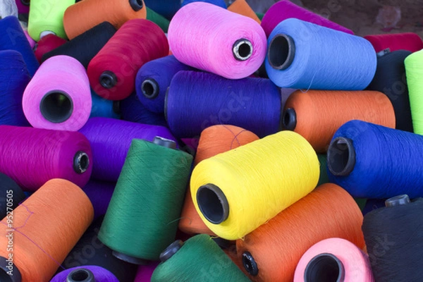 Obraz colourful of threads background