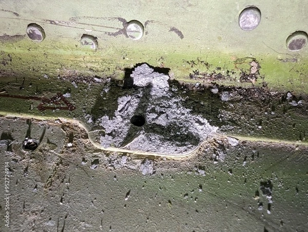 Obraz corroded aircraft structural element