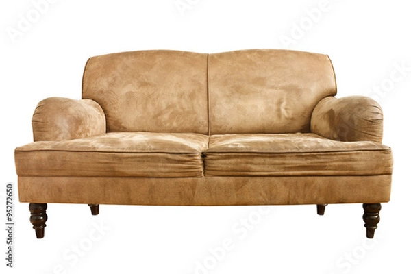 Obraz old sofa on white background