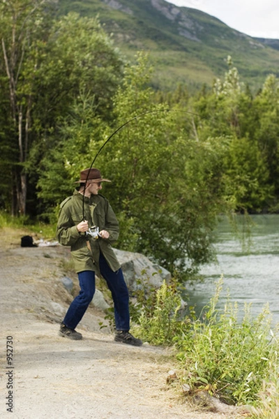 Fototapeta fighting king salmon