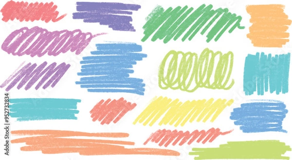 Obraz set of hand drawn splashes