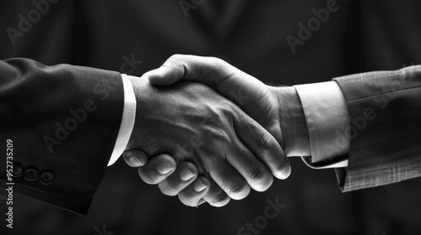 Fototapeta Handshake between business partners