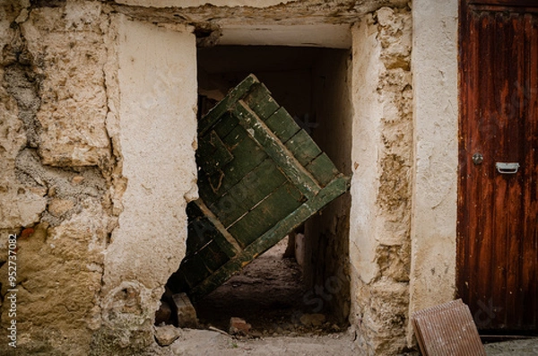 Obraz old house door