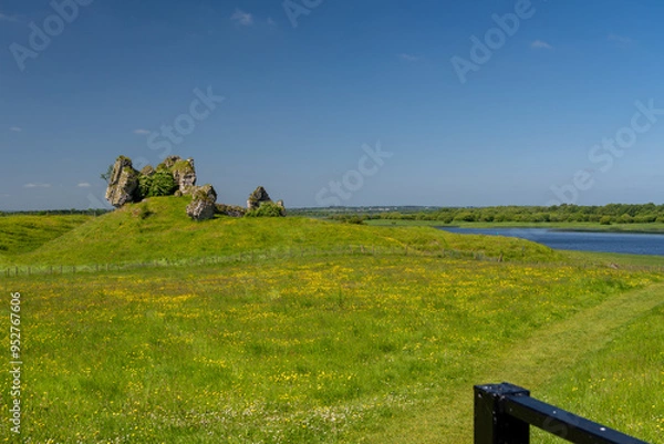 Obraz Clonmacnoise is an early Christian monastic complex located on the banks of the River Shannon, Ireland
