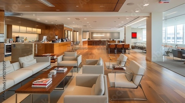 Obraz A relaxed office lounge 