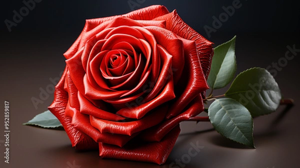 Obraz red rose photo generative ai