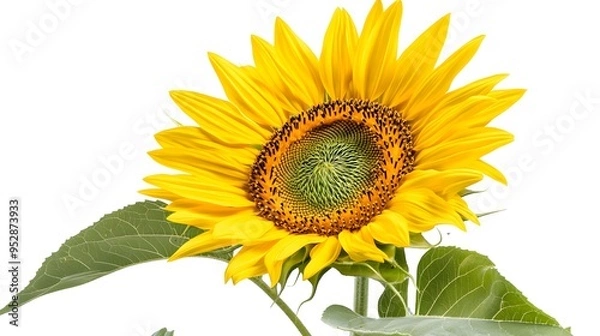 Fototapeta sunflower isolated on white background
