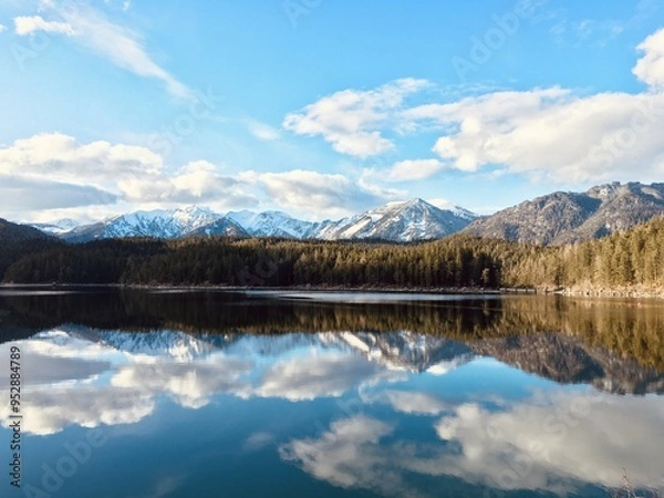 Obraz mountains lake