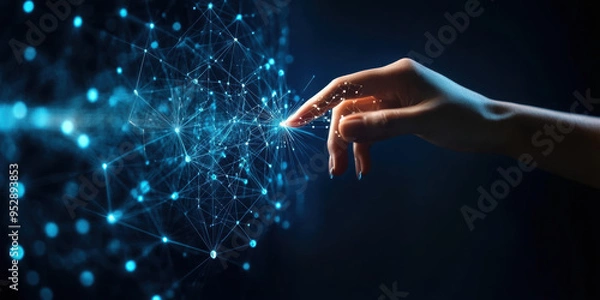 Obraz Digital transformation conceptual for next generation technology era
