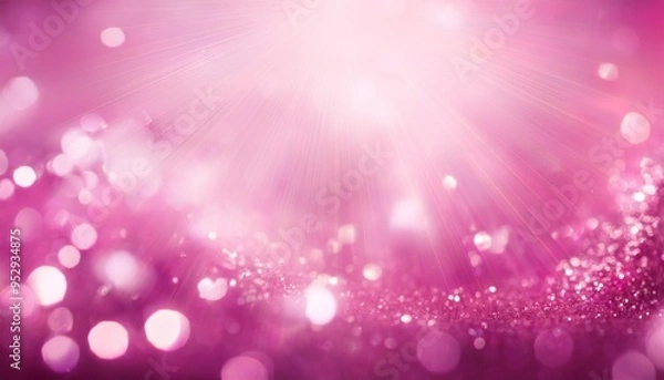 Obraz sweet pink sparkle rays lights with bokeh elegant abstract background dust sparks background