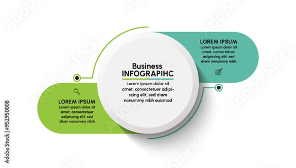 Obraz Business data visualization. timeline infographic icons designed for abstract background template milestone element modern diagram process technology digital marketing data presentation chart Vector