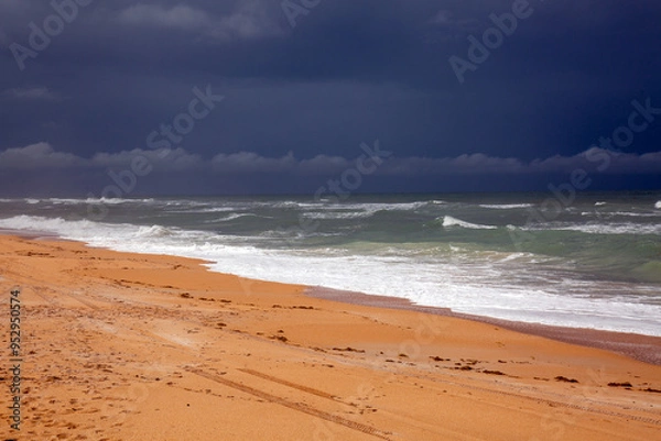 Obraz Storm over beach