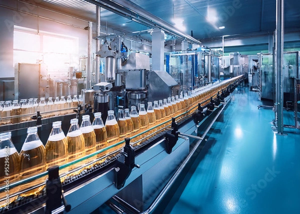 Fototapeta ジュース工場の風景