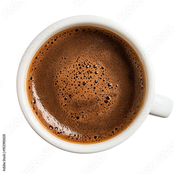 Fototapeta Coffee object  isolated on transparent png. 