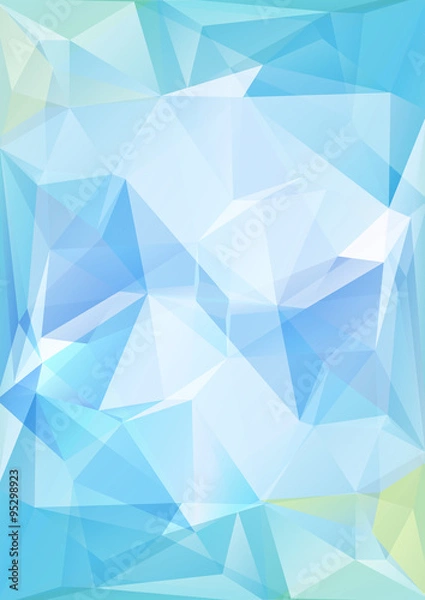 Obraz light blue polygonal background
