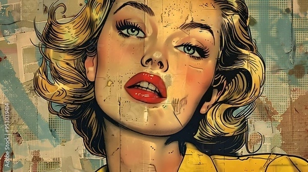 Obraz Retro comic book effect actions for Photoshop, 