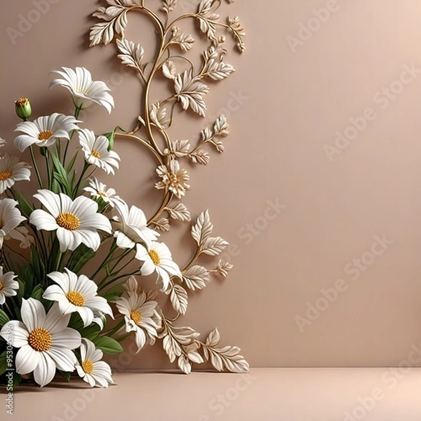 Fototapeta white flowers