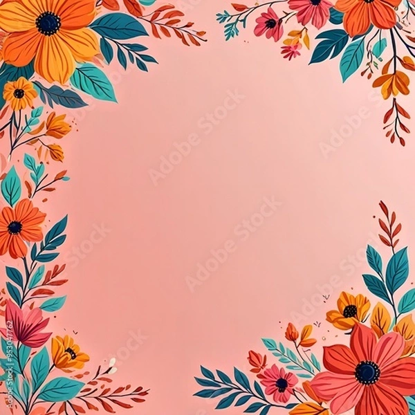 Fototapeta background with flowers