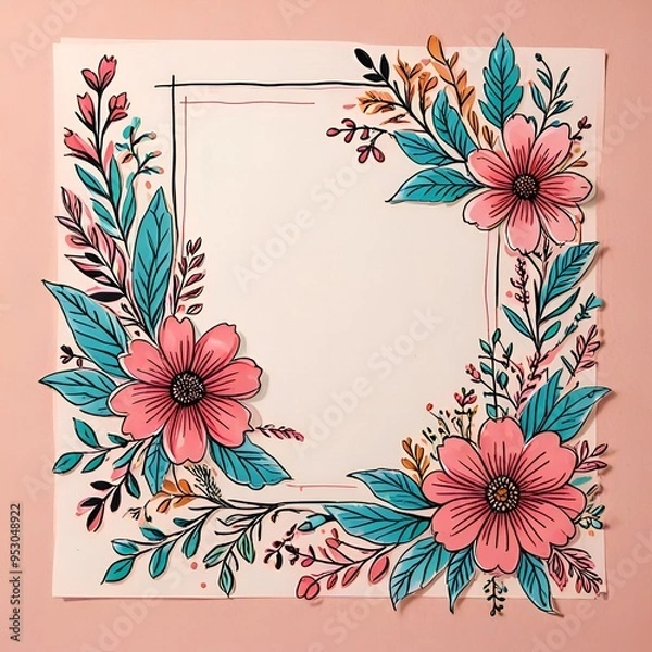 Obraz background with flowers