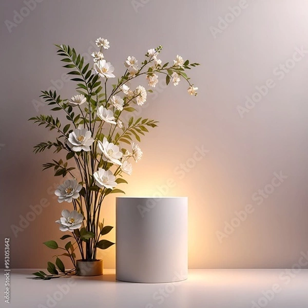 Fototapeta bouquet of flowers in a vase