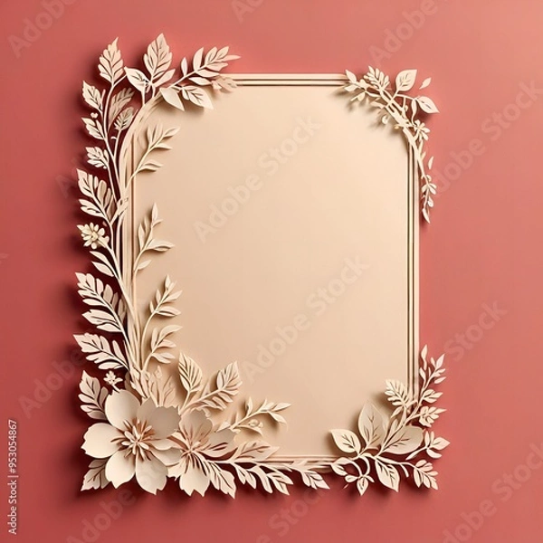 Fototapeta frame with ornament