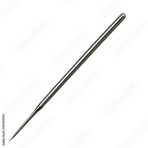Fototapeta A sleek, metallic needle.