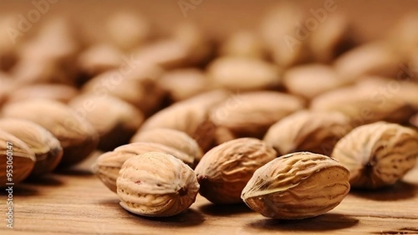 Fototapeta walnuts and nutcracker