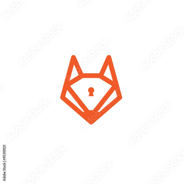 Obraz cyberfox head security, can be use on all media, because made with high resolution