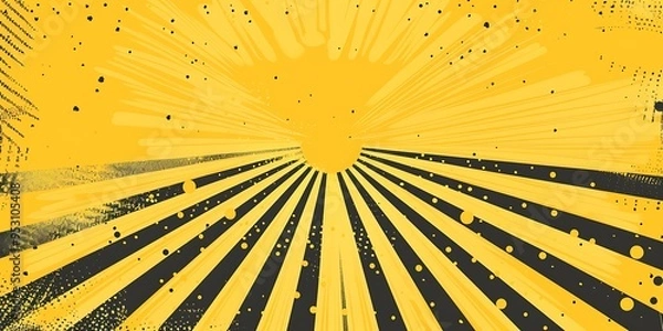 Fototapeta Exploding star burst texture japanese radius cartoon pattern abstract 