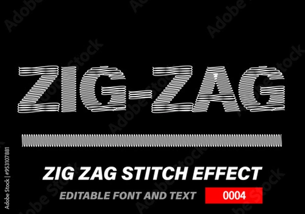 Fototapeta Zig Zag Effect - MPS - 0004