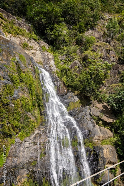 Obraz Softly flowing waterfall in Cairns Queensland Australia