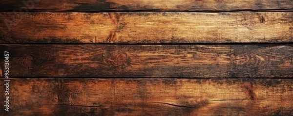 Fototapeta Aged, rustic, light-colored, glossy timber maple texture.