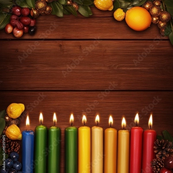 Obraz Kwanzaa celebration background design 