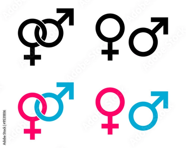 Obraz Symbole płciowe