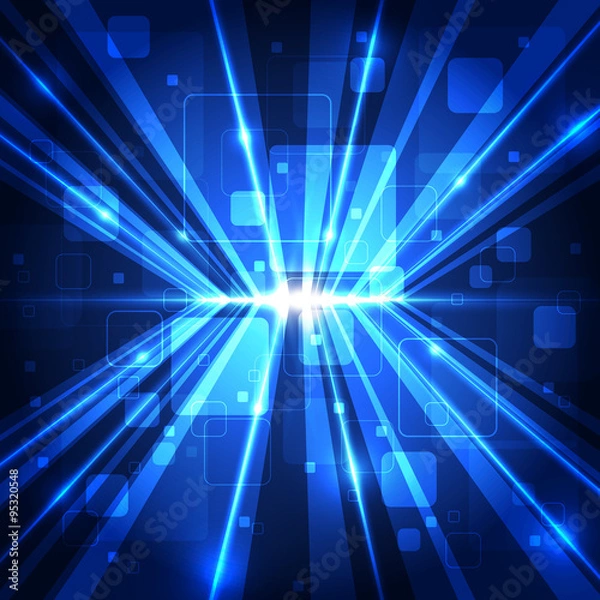 Fototapeta abstract future communication technology, illustration background